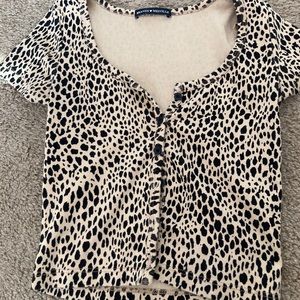 Zelly top in leopard print